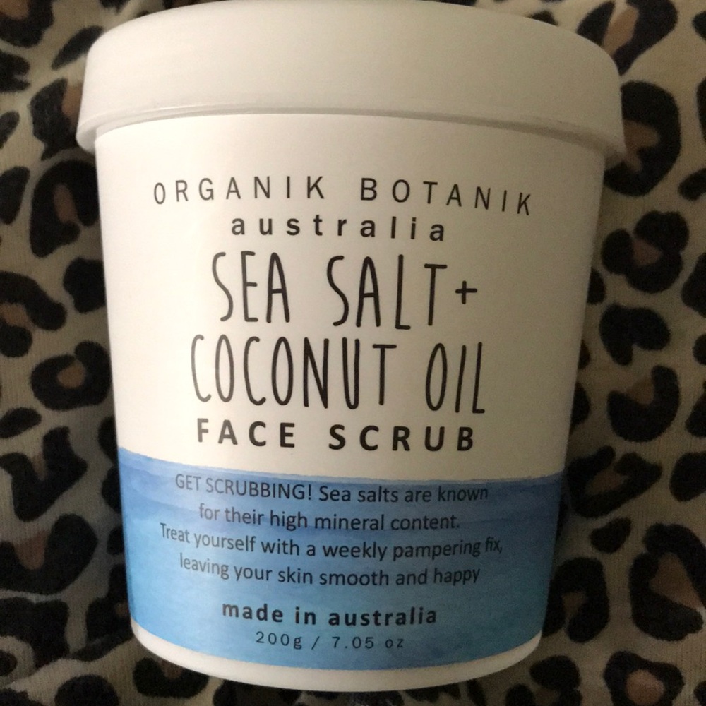 Sea Salt coconut oil face scrub